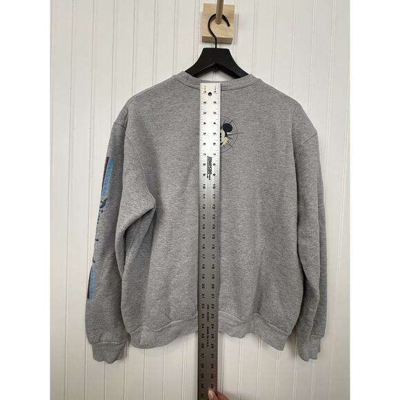 Disney Gray Cropped Printed Theme Park Crew Neck Sweater - Medium #171 - Picture 12 of 13